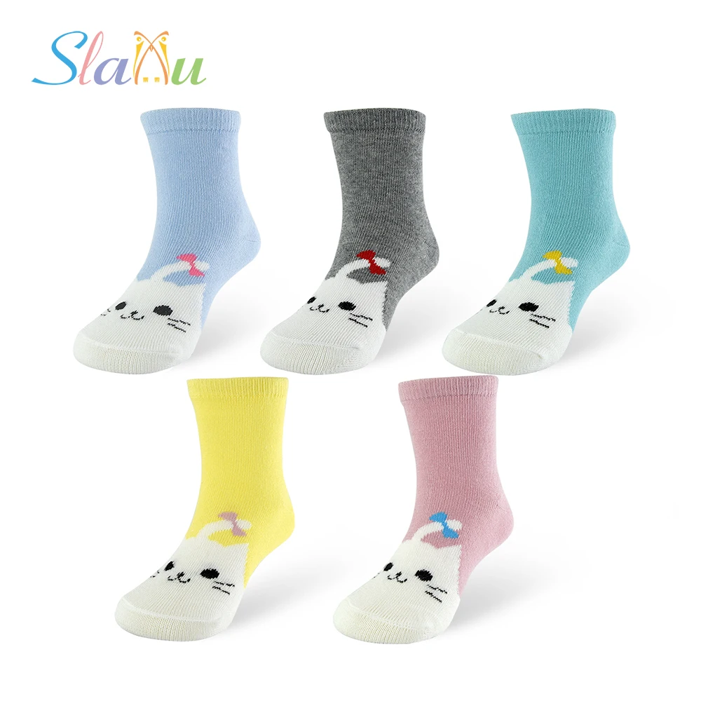 5 шт. в упаковке мягкая хлопковая одежда с рисунком для детей детские носки
