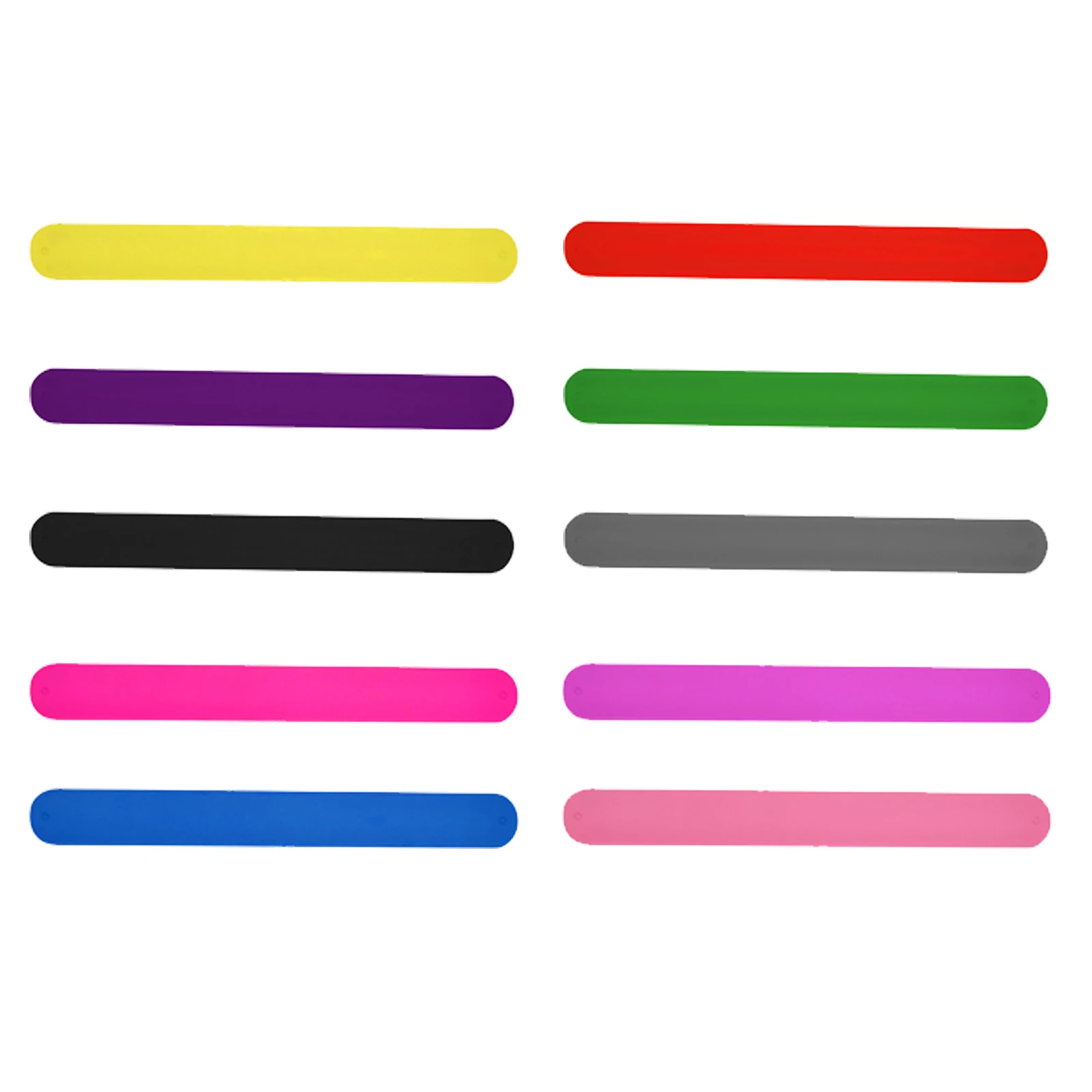 10x Kid Children Girl Boy Star Printing Wristband Flexible Wrap Slap Bracelet Bangle