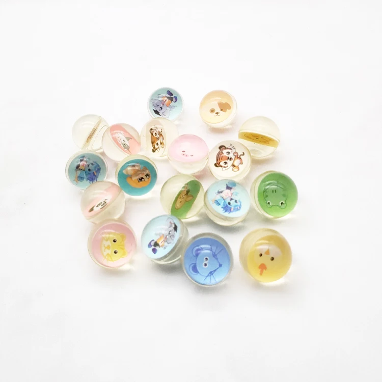 Милые Животные Печать Карты смешанные игрушки мяч прыгающий резиновые уличные