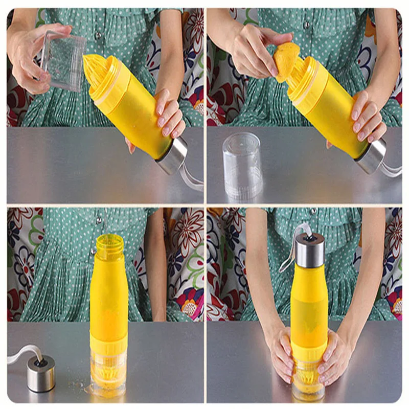 Бутылка для воды 650 мл подарок креативный инфузер фруктового сока бутылки