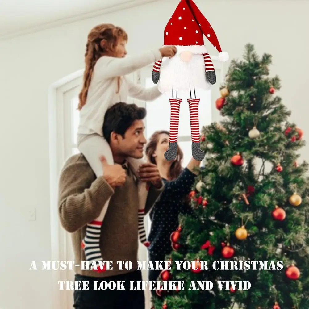 

Топпер на рождественскую елку, гномик, безликая кукла, Норвежское украшение на рождественскую елку, украшение для дома и улицы, подарок, укр...