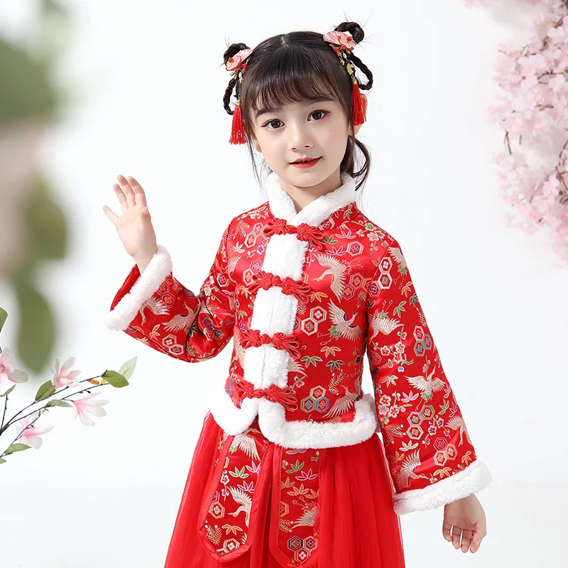 Зимнее платье для девочек с цветочным узором подружки невесты китайские