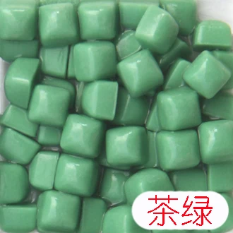 7 600 шт., мозаичная плитка Glary Jade, сделай сам, мозаичные камни, смешанные цвета, квадратные материалы для детей/детей, 0,58*0,58*0,4 см - Цвет: 7