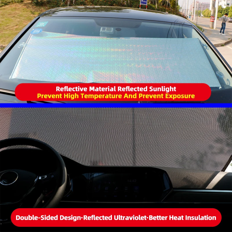 Автомобильная Солнцезащитная занавеска автоматическая выдвижная на ветровое