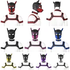 Повязка-ошейник мужская из Фантастическая зависимость кожи, с ремешком на грудь и капюшоном