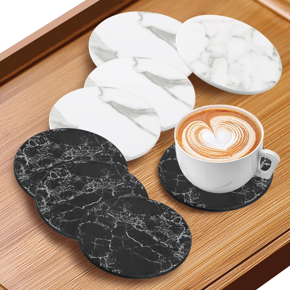 6 шт. Подставка под чашку подставка кухонные инструменты круглые края рабочего