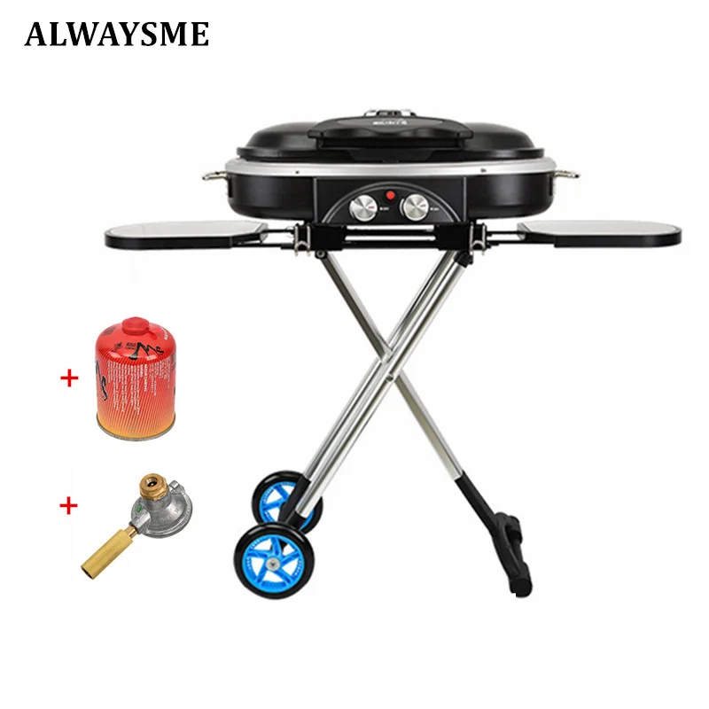 Газовый гриль ALWAYSME Marine Kettle из нержавеющей стали портативные Грили для барбекю