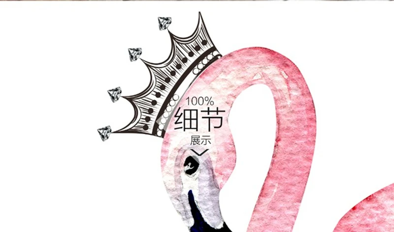 Настенные 3D-обои с изображением розового фламинго персональные простые обои для