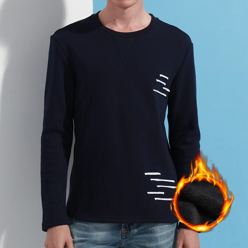 E BAIHUI Новая мода мужские осенние теплые кофты на каждый день из хлопка и флиса