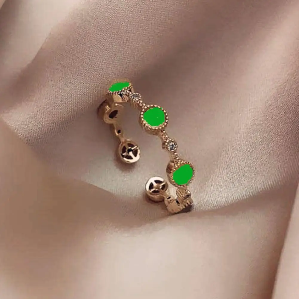 

Beautiful Fashion Ring Wear-resistant Sweet Easy Matching Opal Open Ring Ladies Ring Finger Ring