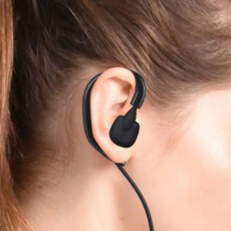 Тактика ушной костный вибратор шумоподавление наушник с U94 Ptt для Baofeng Uv5r 6r Kenwood