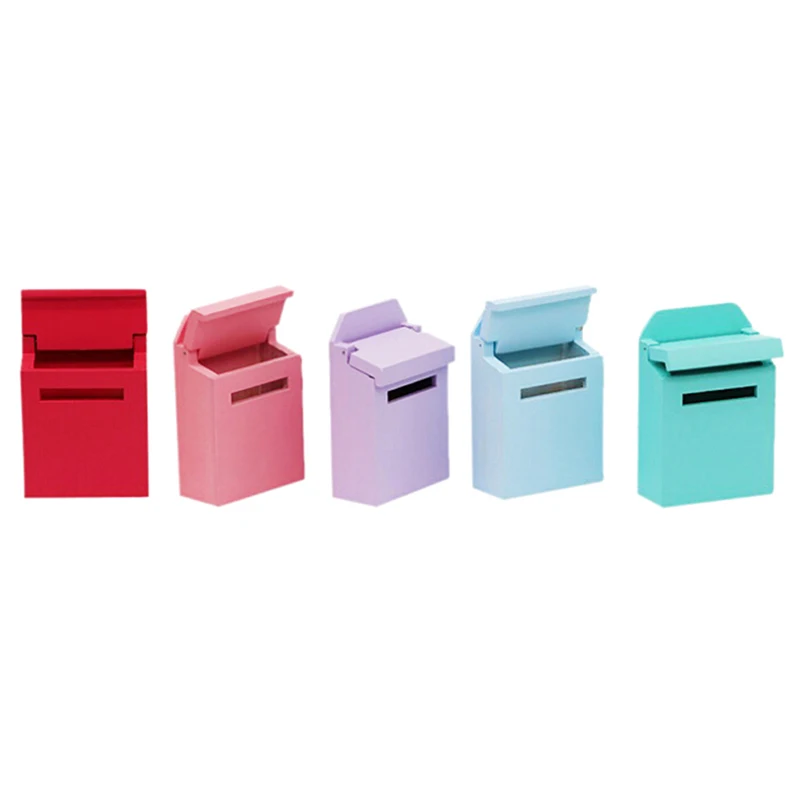 Деревянный почтовый ящик с наклейкой 1 шт. масштаб 1/12 миниатюрный кукольный домик