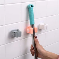 wall mounted mop organizer holder brush broom hanger home storage rack bathroom suction hanging hooks home supply storage tool