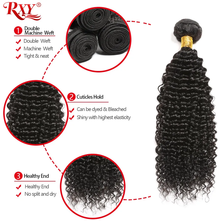 Афро кудрявые пучки вьющихся волос 3 шт. в партии перуанские волосы переплетения