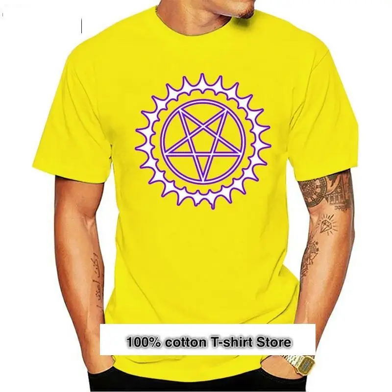 

Camiseta con logo de Anime para hombre, camisa masculina de 2 colores con estampado de pentagrama, contrate seal