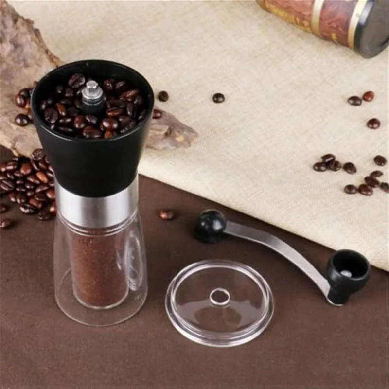 Новинка стекломоющаяся ручная кофеварка зерна шлифовальная машина съемная