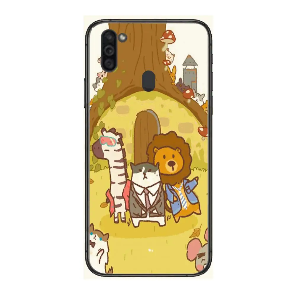 

Animal Restaurant Cute Mobile Phone Case Hull For Samsung Galaxy M 10 20 21 31 30 60S 31S Black Shell Art Cell Cover TPU