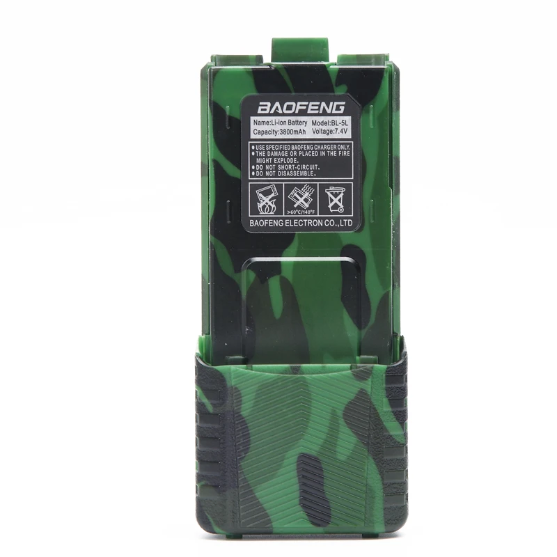 Батарея литий ионная Baofeng Pofung BL 5L 3800 мАч 7 4 В для радио UV 5R Черная|knob|knob volume |