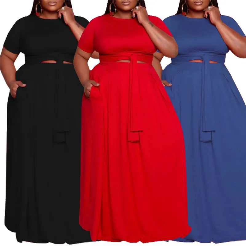 

Plus Size Women Dress 5xl Wholesale Elegant Party Sexy Club Outfits Summer Bandage Belt Casual New Maxi Dresses Fashion