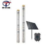 stainless steel deep well submersible solar water pump dc48v