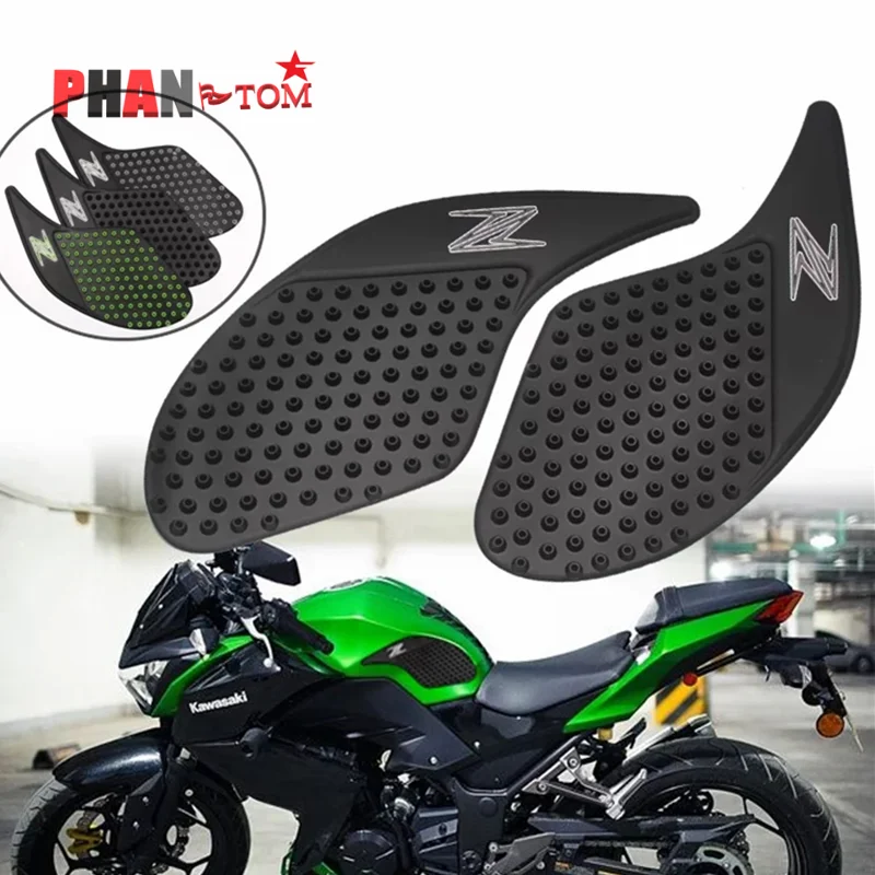 

Tank Pad Protector Sticker Decal Gas Knee Grip Tank Traction Pad Side 3M For Kawasaki Z250 2013-2017 Z300 NINJA250 NINAJ300