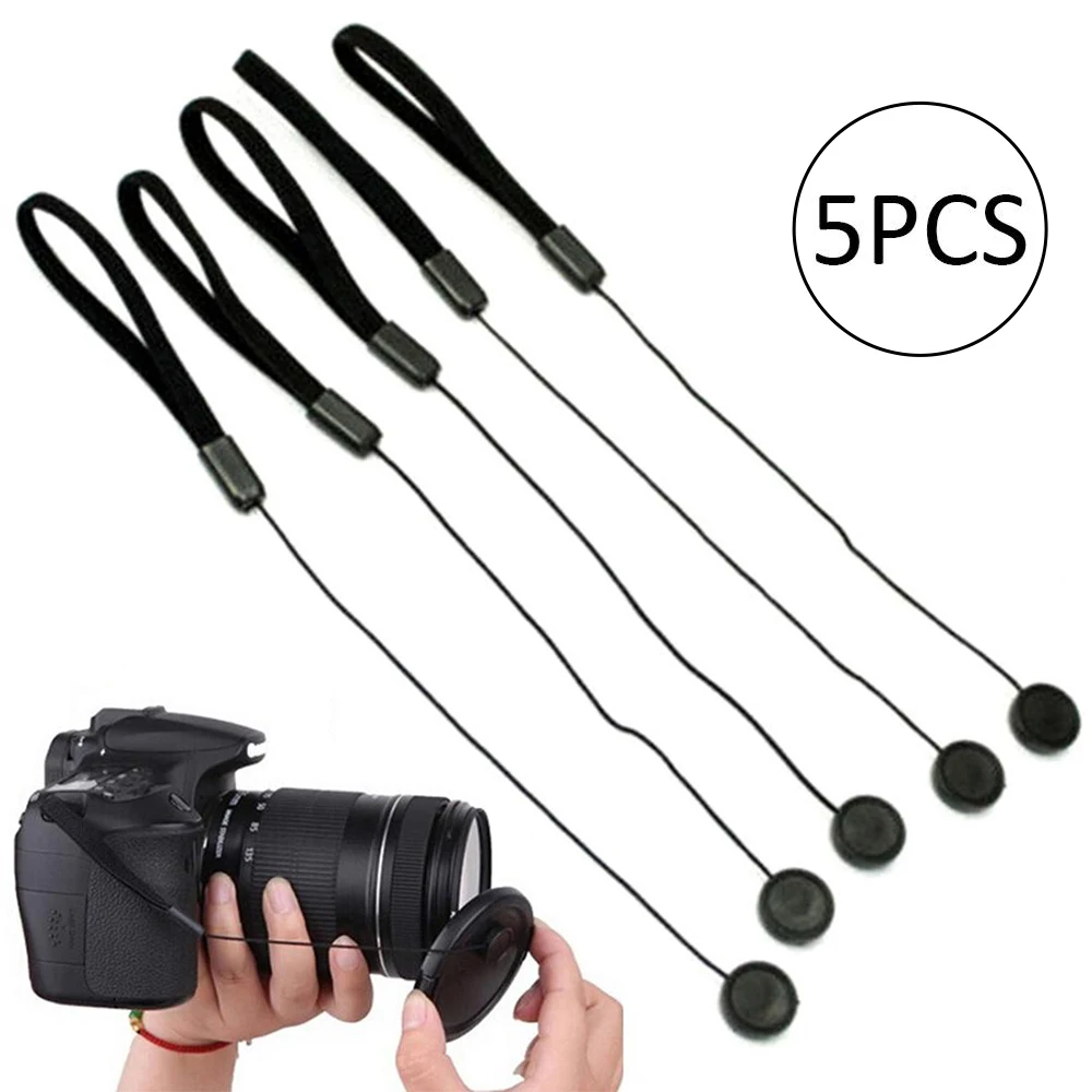 5Pcs Anti-lost Camera Lens Nylon Strap Cover Cap Holder Lanyard Rope String Straps For Canon Nikon Sony Olympus Fujifilm | Электроника
