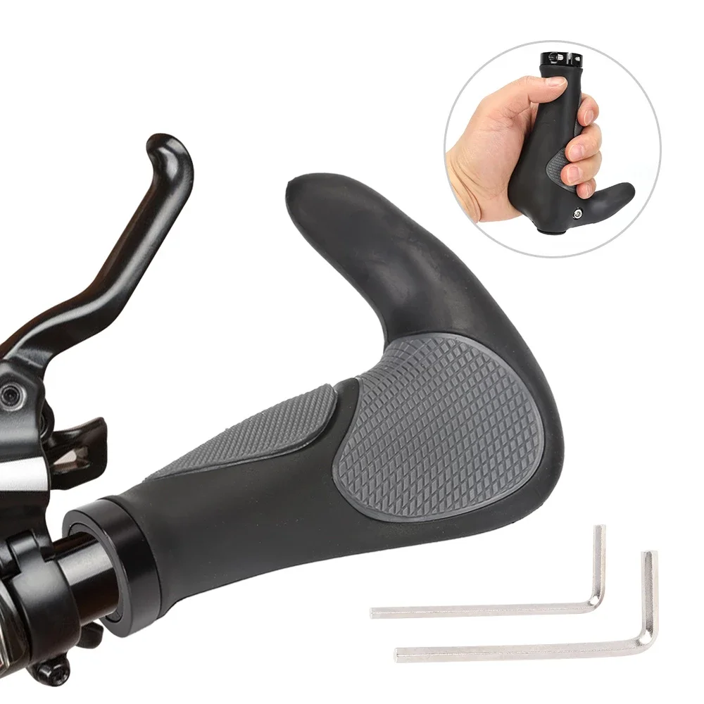 

Mountain Bike Bicycle Rubber Horn Grips Bicycle Grips Riding Accessories Bilateral Locking Handlebar Grips Mountain Bike Grips