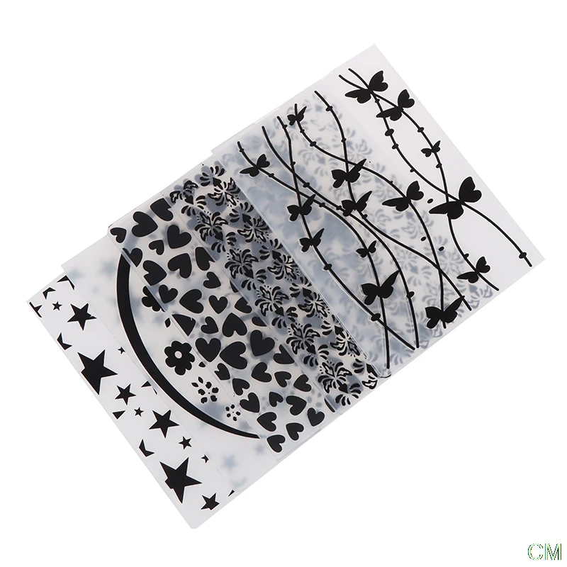 DIY Craft Cutting Stencil Plastic DIY Drawing Template Bump Embossing Template