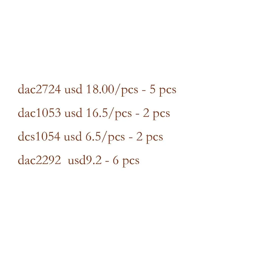 Dac2724 5 шт. dac1053 - 2 dcs1054 dac2292 6 | Электроника