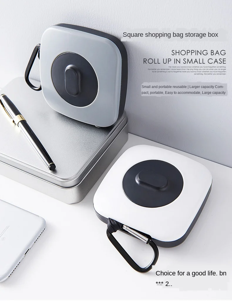 

Creative Gift Foldable Shopping Bag Portable Large Nylon Eco-friendly Bag Plastic Storage Box