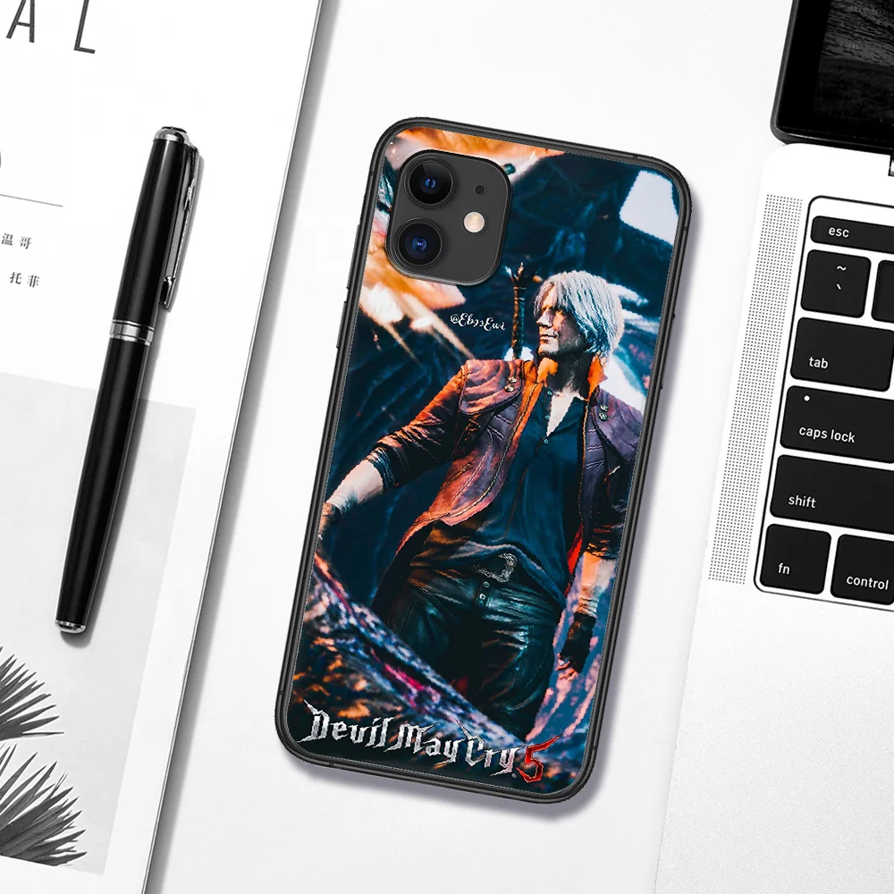 

Devil May Game Cry Phone Case For Iphone 5 5S SE 2020 6 6S 7 8 Plus 11 12 Mini X XS XR Pro Max black Prime Trend Cover Tpu Funda