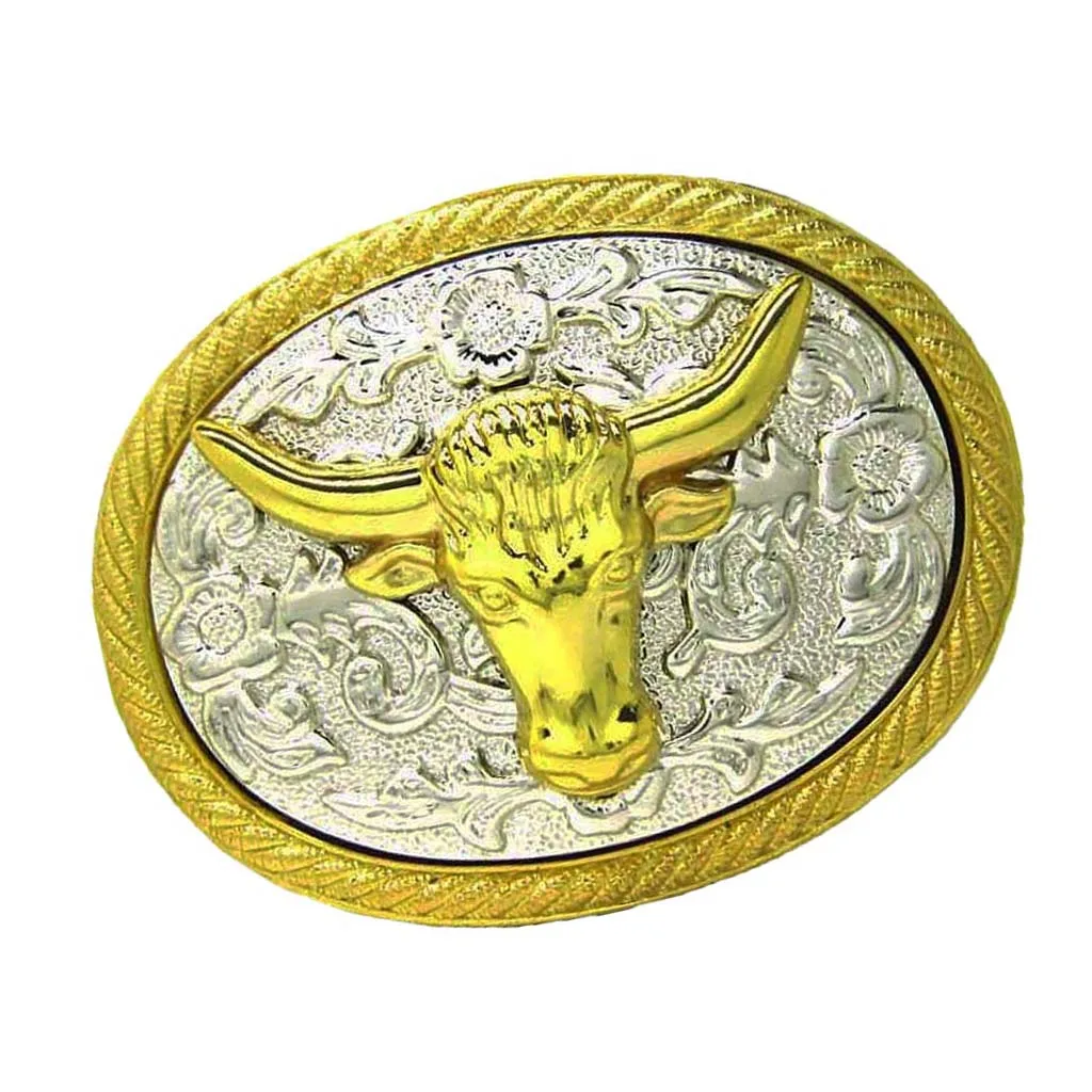 Retro Zinc Alloy Western Belt Buckle Antique Cow Head Men's AccessorieS | Аксессуары для одежды