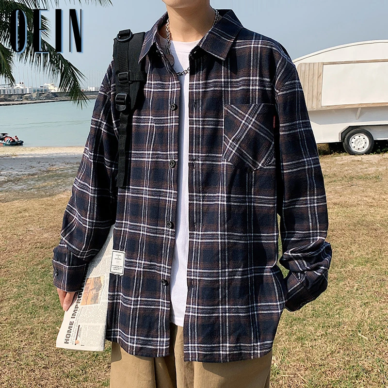 Рубашка мужская приталенная шерстяная с отложным воротником осень 2021 | Мужская