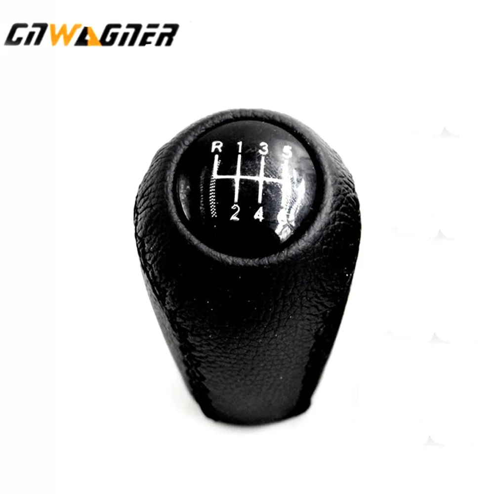 Leather Ручка переключения передач для MAZDA 3 BK BL 5 CR CW 6 II GH CX-7 ER MX-5 NC III хромированный или кожаный рычаг переключения передач для автомобиля - Название цвета: Leather