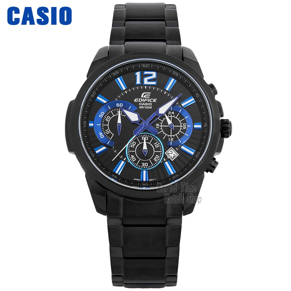 EFR535BK1A2-1 Casio Watch Edifice часы мужские топ Марка Luxury set кварцевые спортивные часы 100м Водонепроницаемый Световой Хронограф мужские часы F1 Racing Element Военные наручные часы relogio masculino reloj hombre erkek kol - Цвет: EFR535BK1A2-1