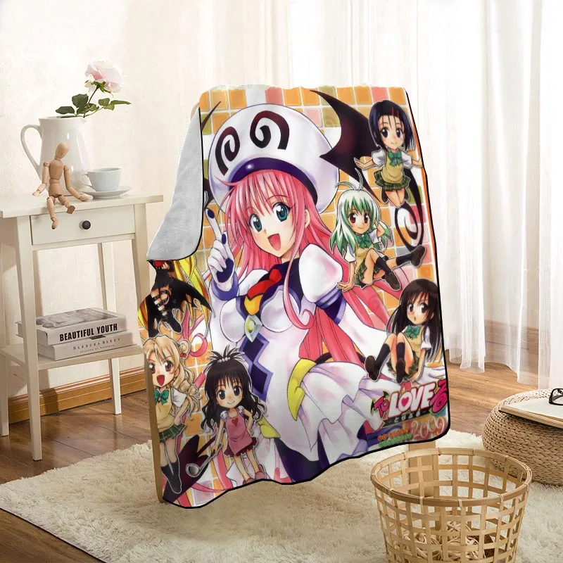 

HEARMNY To Love Ru аниме одеяло супер мягкое теплое микрофибра ткань одеяло для дивана пледы путешествия взрослое одеяло