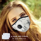 Моющаяся маска для лица  Дышащая  Многоразовая хлопковая ткань, мягкая футболка, материал с 5-слойным фильтром, защита лица для женщин и мужчин