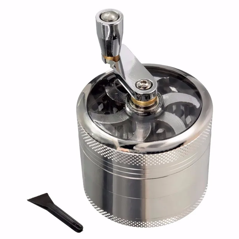 

Hot Sale 4-layer Herb Tobacco Grinder Spice Weed Grinders Smoking Pipe Accessories Gold Smoke Cutter