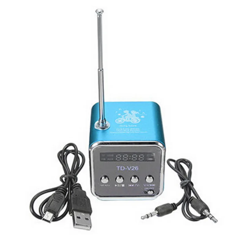 Портативный мини динамик с поддержкой MP3 FM радио Micro TF SD стереозвук для ноутбука и