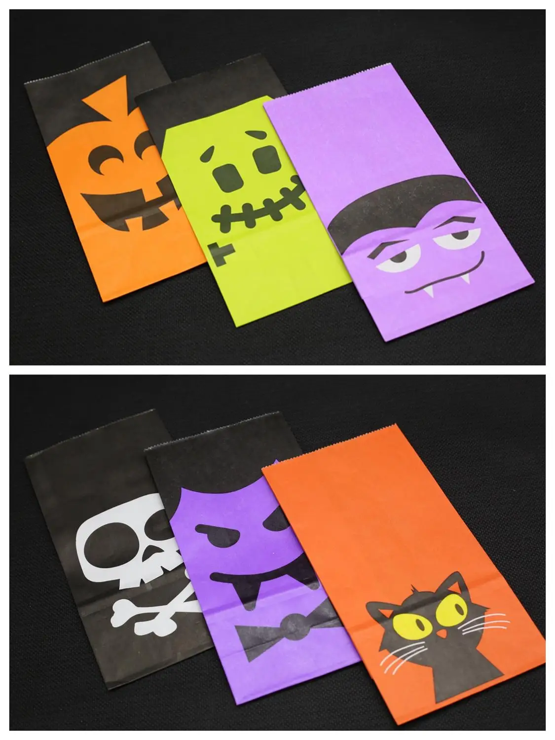 Halloween Snacks Bag Wrapping Supplies Kraft Paper Candy Cookie Bread Nuts For Biscuits Snack Baking Package bag 5pcs | Дом и сад