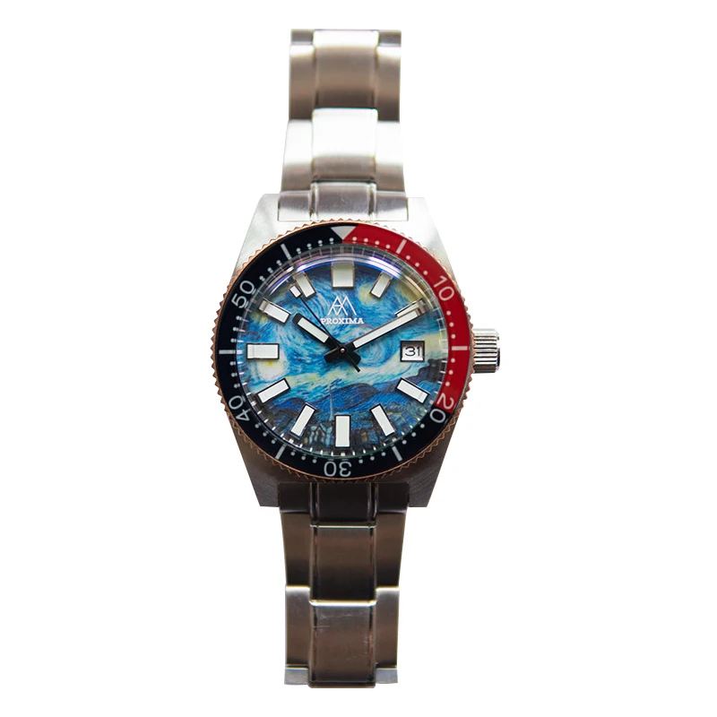 Часы мужские механические водонепроницаемые до 200 м с сапфировым стеклом |