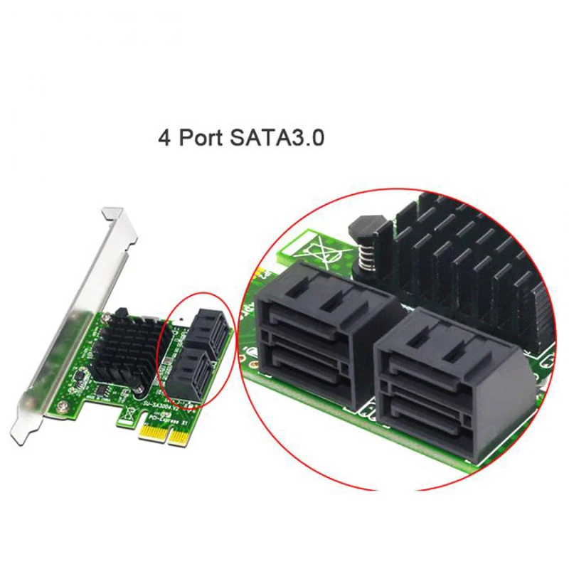 sata card новый 4 портовый pci pci express карты р