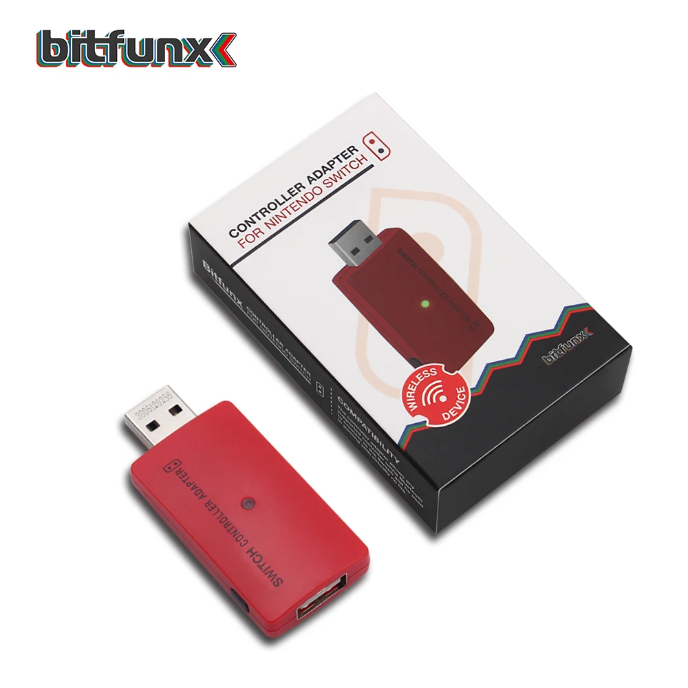 Беспроводной Bluetooth USB контроллер Bitfunx конвертер адаптер для Nintendo Switch на PS4/PS3/PlayStation