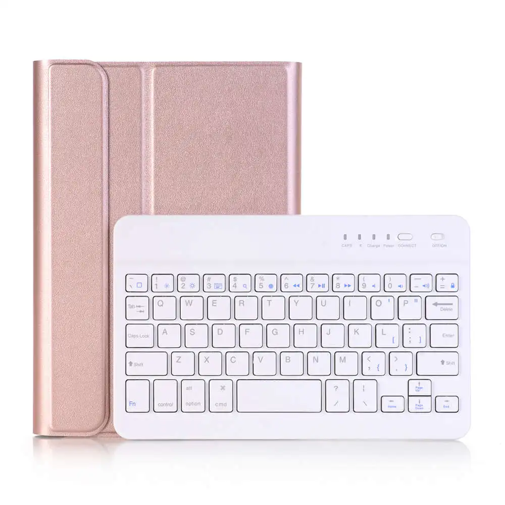 ROSE GOLD Пленка для iPad 2/3/4 A1460 A1459 A1458 A1416 A1430 A1403 A1397 A1396 A1395 тонкая клавиатура Bluetooth Съемная крышка чехол - Цвет: ROSE GOLD