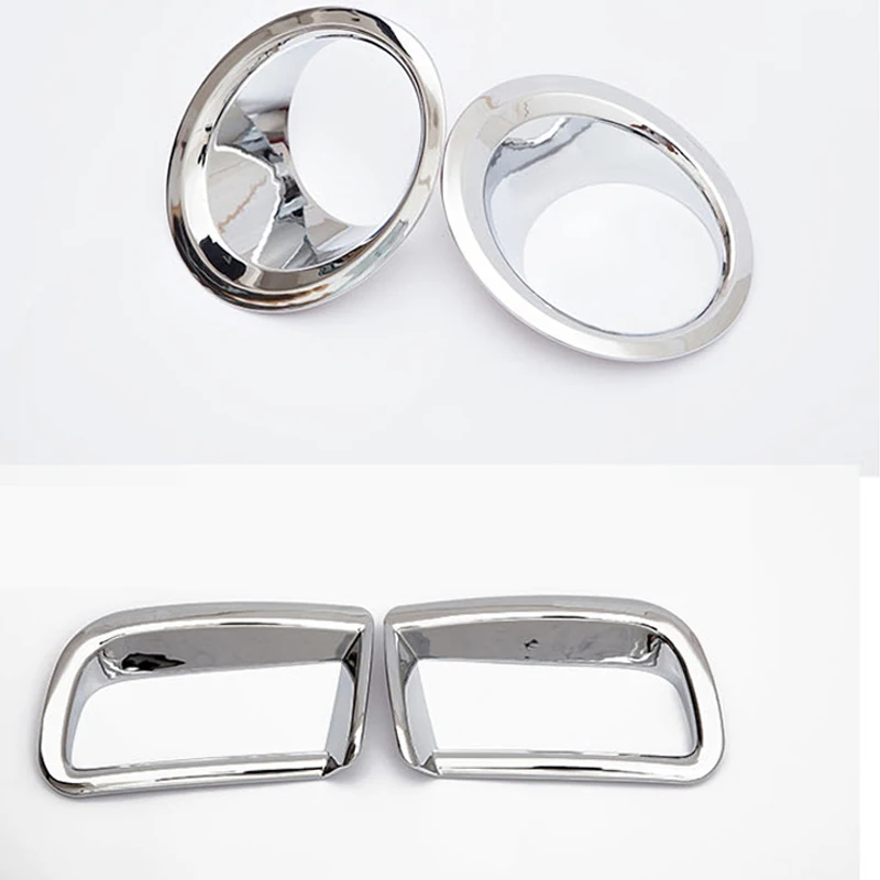 Аксессуары ABS Chrome передняя и задняя рамка Декоративная Обшивка для Toyota Land Cruiser Prado