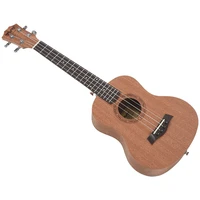 26 inch mahogany wood 18 fret tenor ukulele acoustic cutaway guitar mahogany wood ukelele hawaii 4 string guitarra
