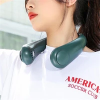 new xiaomi mini neck fan portable bladeless fan usb rechargeable leafless hanging fans air cooler cooling wearable neckband fans