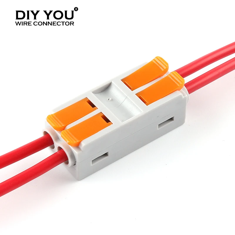 Butt TYPE Home Electircal Wire Connectors Quick Push-In Conductor Terminal Block Cable Led Light connectors 6mm2 2/3/4/5/6 Pin |
