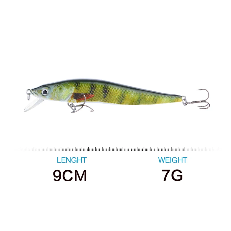 Реалистичная рыболовная приманка в виде гольяна 3 размера 2 6 дюйма 5 4 7 HML09S|minnow