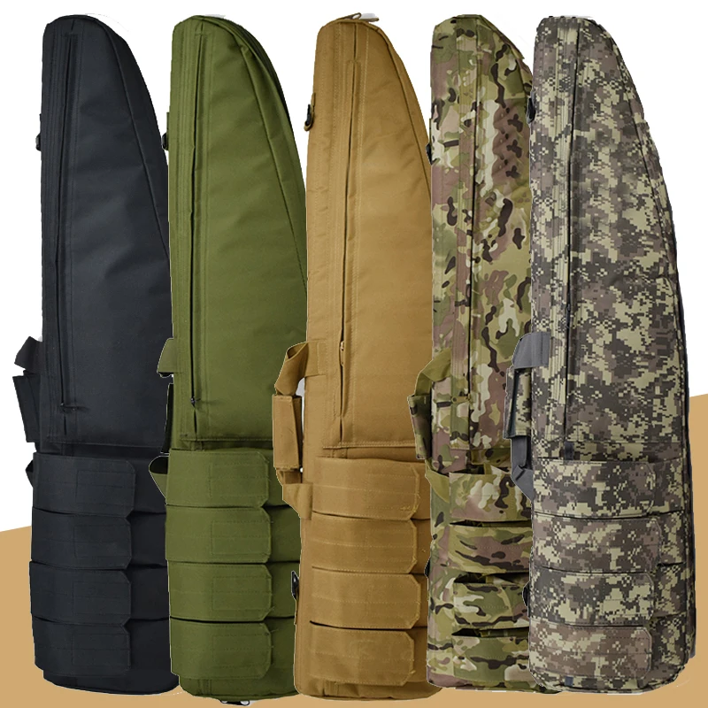 98cm / 118cm Rifle Backpack Tactical Hunting Gun Bag with Shoulder Strap Heavy Duty Oxford Shockproof Gun Case